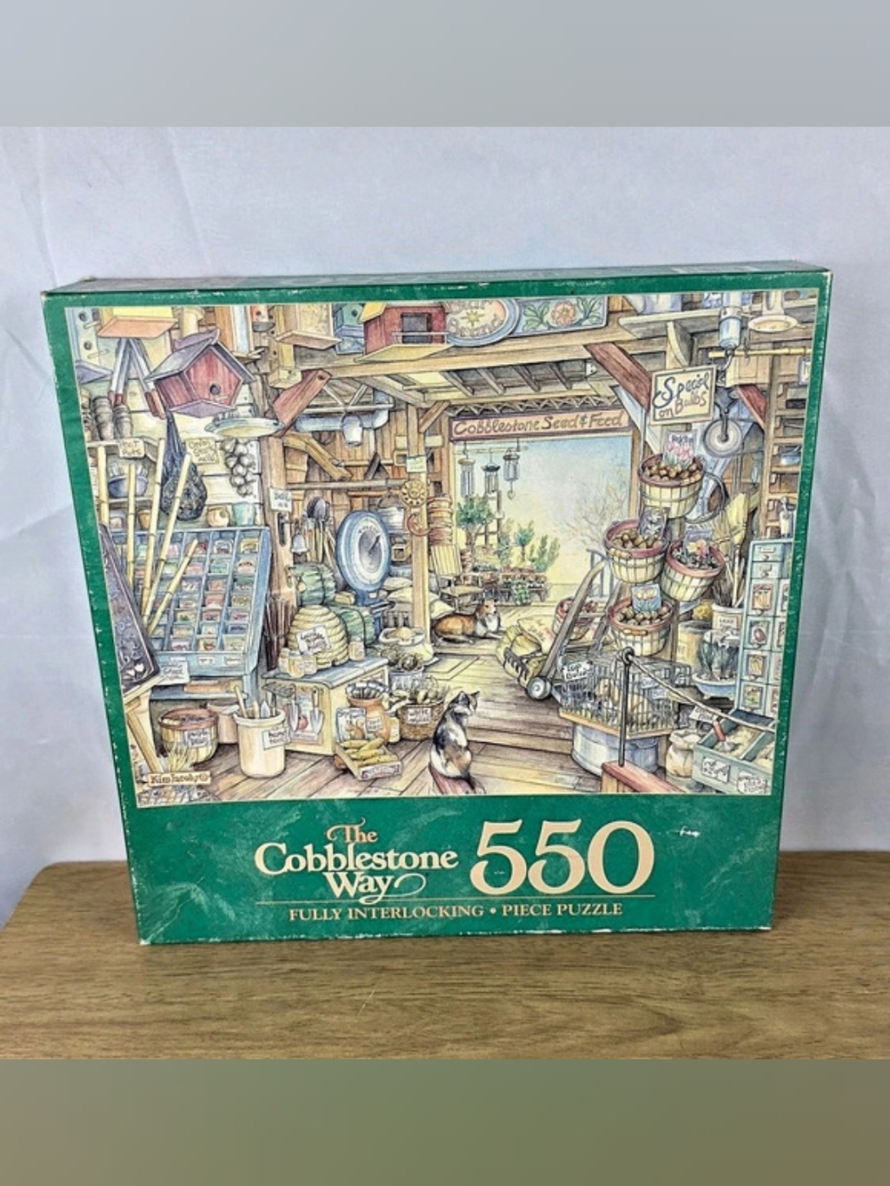 *NOS* Vintage 1994 Milton Bradley The Cobblestone Way Jigsaw Puzzle 550-Pieces